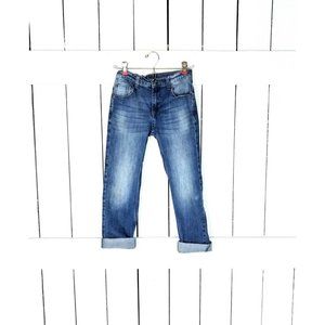 Kids Wrangler blue faded stretch denim jeans - 10 Regular